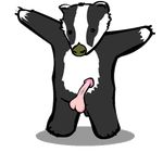  alpha_channel animated badger male mammal meatspin mustelid penis solo unknown_artist 