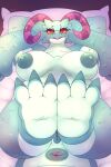 2025 3_toes absurd_res anthro anus areola atlyss barefoot bed bedroom belly big_belly big_breasts big_nipples blush bodily_fluids breasts butt claws deep_navel eyelashes fangs feet feet_together female fingers foot_focus furniture genital_fluids genitals half-closed_eyes hi_res huge_breasts huge_thighs inside kobold kubold_(atlyss) looking_at_viewer lying multicolored_body multicolored_skin narrowed_eyes navel nipples nude on_back open_mouth overweight overweight_anthro overweight_female panocha_samani patohoro plump_labia pupils pussy red_eyes reptile sagging_breasts scalie slit_pupils smile smiling_at_viewer soles solo tail teal_anus teal_areola teal_body teal_feet teal_nipples teal_pussy teal_skin teal_tail teeth thick_thighs toes two_tone_body two_tone_skin wide_hipped_female wide_hips yellow_sclera