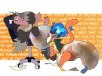 amomonz annoyed anthro avian big_diaper bird carrie_(screweverything) chair complaining critique crossed_arms crown diaper diaper_in_face diaper_sniffing duo feces female feral furniture generation_4_pokemon generation_5_pokemon haplorhine headgear hi_res infernape king king_chance kneeling male male/female mammal monkey nintendo on_chair pokemon pokemon_(species) pooping primate royalty sitting sitting_on_chair sniffing soiled_diaper soiling soiling_diaper unclean_diaper used_diaper vullaby