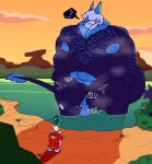 anthro arm_hair ball_sag balls belly belly_hair big_balls big_butt big_nipples big_pecs big_penis body_hair bushy_hair butt chest_hair clothing cold_snapdragon_(pvz) duo electric_peashooter_(pvz) electronic_arts elemental_creature felineflustered flicker_(felineflustered) flora_fauna foreskin genitals glowing glowing_head glowing_tail hairy_balls hi_res horn huge_balls huge_pecs huge_penis jumpsuit lake long_tail looming_over macro male musclegut muscular muscular_legs musk musk_clouds musky_armpit musky_balls musky_penis nipples peashooter_(pvz) pecs penis plant plants_vs._zombies popcap_games prehistoric shoulder_hair tail thick_thighs throbbing throbbing_balls throbbing_penis time_travel time_traveler water