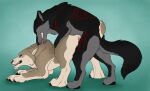  ambiguous_gender ambiguous_penetrated bared_teeth barely_visible_genitalia barely_visible_penis bite black_body black_fur black_nose blue_eyes brown_body brown_fur canid canine duo eyes_closed feral feral_on_feral feral_penetrated feral_penetrating feral_penetrating_feral from_behind_position fur genitals grey_body grey_fur hi_res killthe_demon male male/ambiguous male_penetrating male_penetrating_ambiguous mammal markings neck_bite penetration penis red_markings red_penis sex side_view simple_background sitka_(rallan) tan_body tan_fur 