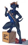 award balls big_balls big_penis blue_knot blue_nose blue_penis blue_tongue box box_of_pills burryro canid canine canis container crown domestic_dog drugs genitals great_dane growth_pills headgear hi_res huge_balls huge_penis hyper hyper_balls hyper_genitalia hyper_penis king king_pills knot male mammal mastiff molosser ollie_(daneofderp) on_one_leg penis pill_bottle pills proud royalty ruler standing tail tail_motion tailwag tongue yardstick