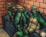  anal anus balls before_sex blue_eyes brick brick_wall brothers erection gay incest looking_at_viewer male mask michelangelo_(tmnt) nude offering open_mouth penis rape_face raphael_(tmnt) reptile scalie sewer sex sibling siblings sofa spreading teenage_mutant_ninja_turtles turtle uncut yellow_eyes 