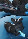5_fingers abs anal anthro anus balls biceps big_penis blue_anus blue_eyes blue_penis butt claws cobra coiling cruise_ship destruction erection extreme_size_difference finger_claws fingers genitals glowing glowing_genitalia glowing_markings glowing_penis grey_body grey_scales hi_res immortal_degeneracy kai&#039;nek_(pyronite) kaiju lifeboat macro macro_anthro macro_male male markings masturbation merchant_ship muscular muscular_anthro muscular_male nude passenger_ship pecs penile penile_masturbation penis pyronite(commissioner) rampage rear_view reptile scaled_penis scales scalie ship size_difference smile snake solo tail teeth vehicle vehicle_destruction vehicle_insertion watercraft