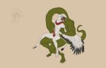 absurd_res anthro avian basilthecrow bird corvid corvus_(genus) crow dark_souls duo fellatio forked_tongue fromsoftware gryphon hi_res hybrid living_tail male male/male monster mythological_avian mythological_creature mythology oral oscine passerine paws penile reach_around reptile scalie service_top sex snake snake_tail tail tongue unusual_anatomy unusual_tail wretneck