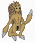 clothing crouching eulipotyphlan generation_1_pokemon hedgehog male mammal nintendo pokemon pokemon_(species) sandslash shirtless_male solo underwear