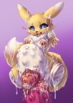 4_missing_limbs abdominal_bulge absurd_res amputee anal anal_penetration anal_prolapse anus bandage bandai_namco bodily_fluids body_writing breasts cervical_prolapse cervix cervix_piercing cjk_tally_marks clitoris clitoris_piercing cum cum_everywhere cum_in_uterus cum_inside cum_on_fur degrading_tattoo digimon digimon_(species) dildo dildo_in_ass dildo_insertion dildo_sitting disability female fur gaping_cervix genital_fluids genital_piercing genitals heart_pupils hi_res huge_dildo huge_penetration messy nekoforest nipple_piercing nipples object_in_ass penetration piercing prolapse pussy quadruple_amputee renamon sex_toy sex_toy_in_ass sex_toy_insertion small_breasts solo tail tally_marks tattoo uterus vaginal_prolapse white_body white_fur yellow_body yellow_fur