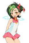  brown_eyes female green_hair mizuki_kotori_(yugioh_zexal) mizuki_kotori_(yuu-gi-ou_zexal) smile solo yu-gi-oh! yuu-gi-ou_zexal 