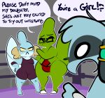 1upgobbo 2024 angry anthro anubis_(1upgobbo) blue_body daughter_(lore) eyewear father_(lore) father_and_child_(lore) father_and_daughter_(lore) female fighting_ring frown gender_confusion generation_2_pokemon generation_3_pokemon generation_4_pokemon gesture glare glasses green_body group hand_gesture hands_on_hips hi_res jay_(1upgobbo) larvitar male mudkip nintendo noh_(1upgobbo) open_mouth parent_(lore) parent_and_child_(lore) parent_and_daughter_(lore) pointing pointing_at_another pokemon pokemon_(species) riolu surprised_expression trio wearing_glasses wide_eyed wrestling wrestling_outfit