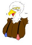 absurd_res accipitrid accipitriform american_flag avian bald big_(disambiguation) big_breasts bikini bird breasts clothing eagle female hi_res huge_breasts hyper hyper_breasts solo souki_kinpira51 swimwear two-piece_swimsuit united_states_of_america