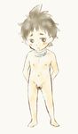  blush brown_eyes brown_hair censored deadman_wonderland igarashi_ganta naked nude 