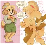 absurd_res anal anal_penetration animal_crossing anthro backshot big_butt bodily_fluids butt canid canine canis clothing cum date domestic_dog duo english_text female genital_fluids hi_res isabelle_(animal_crossing) leaking_cum litti_kitti male male/female mammal multiple_rounds nintendo penetration rough_sex sex shih_tzu short_stack superabsurd_res text thick_thighs tight_clothing toy_dog