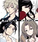  2boys 3girls aerith_gainsborough arm_up black_hair blonde_hair blue_eyes bottle boxing boxing_gloves brown_hair closed_mouth cloud_strife crisis_core_final_fantasy_vii earrings final_fantasy final_fantasy_vii final_fantasy_vii_remake gloves green_eyes grey_hair hair_between_eyes hair_brush holding holding_bottle holding_hair_brush jewelry long_hair lowres marle_(ff7r) mono0805 morning multiple_boys multiple_girls old old_woman parted_bangs parted_lips red_eyes red_gloves short_hair spiked_hair stud_earrings tifa_lockhart toothbrush towel towel_around_neck training upper_body zack_fair 