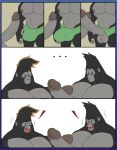 abs anthro ape aroused aroused_by_another aroused_face aroused_male aroused_smile balls bedroom_eyes biceps big_penis black_body black_fur briefs briefs_only clothed clothing comic criminal duo excited excited_expression excited_for_sex excited_male eye_contact fangs fangs_bared frottage fur gang gangster genitals gorilla green_briefs green_clothing green_underwear grinding haplorhine hi_res huge_penis hyper hyper_genitalia hyper_penis illumination_entertainment imminent_oral imminent_sex johnny_(sing) looking_at_another looking_at_another&#039;s_penis looking_at_genitalia looking_at_partner looking_at_partner&#039;s_penis looking_at_penis looking_pleasured male male/male mammal manly muscular muscular_anthro muscular_male narrowed_eyes nude nude_anthro nude_male pecs penile penis penis_through_clothing penis_through_underwear penises_touching pleasured_male primate seductive sex simple_background sing_(movie) surprised surprised_expression surprised_eyes surprised_face surprised_look teeth thick_arms thief throbbing throbbing_penis tongue tongue_hanging_out tongue_out topless torn_clothing torn_underwear underwear underwear_only unrealrui white_background yellow_background