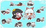  alternate_costume bad_id bad_pixiv_id bdsm black_hair bondage bound car chibi enmaided frying_pan fujiwara_no_mokou ground_vehicle gun horns houraisan_kaguya inline_skates knife maid military military_uniform motor_vehicle motorcycle multiple_girls nuime parfait ponytail poop purple_eyes red_eyes roller_skates rope skates spatula suspenders sword touhou uniform weapon white_hair 