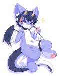 2025 2_horns 4_fingers 4_toes anthro back_wings bar_emanata belly big_eyes black_body black_collar black_feathers black_fur black_hair black_legband black_nose black_thighband blep blush blush_lines cel_shading cheek_tattoo claws closed_smile collar digital_media_(artwork) digitigrade dragon drop_shadow emanata eyebrows feathered_wings feathers featureless_crotch feet femboy finger_claws fingers flying fur furred_dragon furred_scalie hair happy highlights_(coloring) horn inner_ear_fluff kemono leg_tattoo legband looking_at_viewer male mouth_closed multicolored_body multicolored_fur mythological_creature mythological_scalie mythology navel navel_tattoo nude pawpads paws pink_body pink_fur pink_hair pink_highlights pink_pawpads pink_tongue pupils purple_body purple_eyes purple_fur scalie shaded shirom simple_background slightly_chubby smile solo tail tattoo thick_thighs thigh_tattoo thighband three-quarter_view toe_claws toes tongue tongue_out tuft white_background white_body white_feathers white_fur white_pupils wide_hips wings