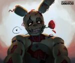 anthro five_nights_at_freddy&#039;s five_nights_at_freddy&#039;s_3 flower heart_symbol hi_res machine male orfiarts plant robot rose_(flower) scottgames solo springtrap_(fnaf)