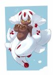 4_arms absurd_res animal_humanoid arthropod arthropod_humanoid belly big_belly big_breasts bottomless bottomless_female breasts claws clothed clothing dark_body dark_skin eyewear faputa female fur goggles hair hi_res humanoid hybrid made_in_abyss multi_arm multi_limb multi_tail narehate navel open_mouth outie_navel ppyniya red_claws short_hair short_stack simple_background solo tail thick_thighs topwear topwear_only white_body white_fur white_hair yellow_eyes