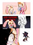 2025 amber_eyes angry anthro black_body black_fur clothed clothed_anthro clothed_female clothing comic cream_the_rabbit dessert eulipotyphlan female food footwear fravoccado fur gloves group hair handwear hedgehog hi_res ice_cream lagomorph leporid long_ears male mammal markings multicolored_body multicolored_fur orange_body orange_fur orange_hair profanity rabbit red_eyes red_markings sega shadow_the_hedgehog shoes sonic_the_hedgehog_(series) tail tan_body tan_fur trio two_tone_body two_tone_fur vanilla_the_rabbit