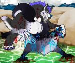 6:5 abdominal_bulge absurd_res anal_orgasm animal_genitalia animal_penis anthro anthro_on_feral anus balls beach bestiality bite bite_mark blitz_(weredemo) blood blood_from_mouth blood_in_mouth blood_in_water blood_on_face blood_on_hand blood_splatter bodily_fluids breasts canid canine canine_genitalia canine_penis canine_teeth canis cum cum_drip cum_in_ass cum_inflated_belly cum_inflation cum_inside cum_on_penis cumshot dex_(weredemo) doggystyle dripping dubious duo duo_focus ejaculation feral feral_penetrating from_behind_position genital_fluids genitals gore group hands-free hi_res hybrid inflation inflation_fetish knot knotted_penis male male/male male_on_feral male_penetrating mammal monster multi_breast multi_nipple mythological_canine mythological_creature mythology nipples orgasm penetration penis questionable_consent scratches sex teratophilia werecanid werecanine werecreature werewolf wolf yonnixart