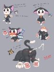 3:4 absurd_res ackee anal anal_penetration anal_prolapse anthro brawl_stars gag gagged hi_res kit_(brawl_stars) male penetration prolapse supercell_(company)