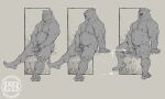 5:3 5_fingers 5_toes anthro areola arm_hair arm_support artist_logo artist_name balls bear belly big_belly biped bodily_fluids body_hair bruteandbrawn butt chest_hair cum cum_on_ground cum_strand cumshot curling_toes dripping ears_back ejaculation erection eyes_closed feet fingernails fingers foreskin full-length_portrait genital_fluids genitals glans half-closed_eyes hand_on_own_penis hand_on_penis happy_trail holding_penis humanoid_genitalia humanoid_penis leg_hair line_art logo long_foreskin looking_down_at_penis looking_down_at_self looking_pleasured male male_anthro mammal masturbation monochrome musclegut muscular muscular_anthro muscular_male nails narrowed_eyes navel nipples nude nude_anthro nude_male open_mouth open_smile orgasm orgasm_face penile penile_masturbation penis pivoted_ears plantigrade portrait precum precum_drip precum_string pubes realistic_penis_size retracted_foreskin sequence simple_background sketch slightly_chubby slightly_chubby_anthro slightly_chubby_male smile solo spread_legs spreading tan_background text toenails toes unretracted_foreskin