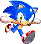  1boy animal_ears animal_nose blue_fur cookie_run cookie_run:_kingdom deformed furry furry_male game_cg gloves green_eyes grin hedgehog_boy looking_at_viewer male_focus official_art red_shoes running shoes simple_background smile solo sonic_(series) sonic_cookie sonic_the_hedgehog tail third-party_source transparent_background white_gloves 