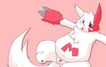  chubby hindpaw kogamaru lying male nintendo on_back paws penis pok&#233;mon pok&eacute;mon ppaws small_peen solo tuft video_games zangoose 