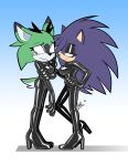 2025 absurd_res anthro archie_comics bedroom_eyes black_bodysuit black_clothing black_eyeshadow black_latex black_skinsuit blush bodysuit boots clothed clothed_anthro clothed_female clothing clove_the_pronghorn duo eulipotyphlan eyeshadow fan_character female footwear fur green_body green_fur hair hedgehog hi_res high_heeled_boots high_heels latex latex_bodysuit latex_clothing latex_skinsuit lettuce_(artist) long_hair makeup mammal narrowed_eyes pronghorn purple_eyes purple_hair seductive sega shoes skinsuit sonic_the_hedgehog_(archie) sonic_the_hedgehog_(comics) sonic_the_hedgehog_(series) tail tight_clothing viola_lucere