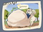 2025 ambiguous_gender ambiguous_prey animal_crossing anthro anthro_pred arms_bent belly belly_on_ground big_belly big_butt biped black_nose black_text bloated blue_clothing blue_topwear blue_vest bodily_noises bone_breaking border bottomless bottomless_anthro bottomless_male brown_text butt calling_for_help character_name churn clothed clothed_anthro clothed_male clothing cloud compression_sound_effect cracking crunch crushing_sound_effect curled_tail curved_text day death dialogue digestion digestion_noises digital_media_(artwork) digital_painting_(artwork) ears_up ellipsis english_description english_text fatal_vore feet full-length_portrait fully_inside fur glorsh green_text grey_squirrel hair half-closed_eyes hands_behind_head hi_res huge_belly huge_butt huge_hips hyper hyper_belly imminent_death light lighting long_sleeves looking_at_belly looking_at_own_belly looking_at_self looking_down looking_down_at_belly looking_down_at_self male male_anthro male_pred mammal marshal_(animal_crossing) mass_vore monotone_belly monotone_butt monotone_face motion_lines mph! muffled multiple_prey narrowed_eyes nature nature_background navel nintendo onomatopoeia open_mouth orange_text outside painting_(artwork) path plant portrait rodent rumbling_stomach same_size_vore sciurid shaded shirt short_hair shortened_sound_effect signature sky soft_shading soft_vore solo sound_effect_variant sound_effects speech_bubble standing straight_leg tail talking_to_prey talking_to_viewer tan_hair tcsrjx text thick_thighs three-quarter_view topwear topwear_only tree tree_squirrel twitter_handle unimpressed unseen_prey unwilling_prey vest vore vowelless vowelless_sound_effect vowelless_vocalization white_belly white_body white_butt white_clothing white_ears white_face white_feet white_fur white_shirt white_tail white_text_outline white_topwear wide_hips