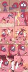 2019 absurd_res ambiguous_gender anthro armaldo biped black_body black_nose claws clenched_teeth comic cute_fangs duo eyes_closed fangs forehead_gem fossil_pokemon fuf gem generation_3_pokemon generation_4_pokemon heart_symbol hi_res holding_another hug larger_ambiguous looking_at_another lying lying_on_ground nintendo on_back on_ground one_eye_closed open_mouth open_smile outside pain pokemon pokemon_(species) question_mark shiny_pokemon shocked sitting sitting_on_ground size_difference sleeping smaller_ambiguous smile solo sound_effects teeth toe_claws tongue weavile