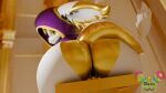 3d_(artwork) absurd_res anthro big_butt butt butt_crush butt_focus butt_smother chair digital_media_(artwork) facesitting furniture hi_res hobkin humanoid macro male male/male omananimations on_chair sitting sitting_on_another sitting_on_chair smothering the_prince thick_thighs wide_hips