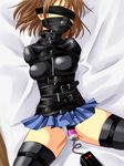  arle_nadja bdsm blindfold blush bondage bound brown_eyes brown_hair censored gag inflatable_gag madou_monogatari puyopuyo straightjacket straitjacket sweat sweetsprite vibrator 