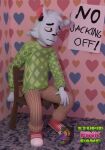 3d_(artwork) anthro clothed clothing cuck_chair cuckold desmond_(rawdawgcomics) digital_media_(artwork) felid feline fully_clothed male mammal rawdawgcomics_(series) sad solo stupidpinkdawg