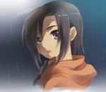  black_hair braid brown_eyes hood hoodie khamsin_nbh'w long_hair male_focus rain shakugan_no_shana solo tachitsu_teto wet 