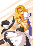  alice_margatroid hairband harukatron hat kirisame_marisa long_hair multiple_girls touhou witch_hat yellow_eyes 