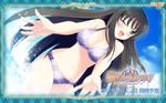  bikini black_hair kunitomo_miori long_hair shinsei_ni_shite_okasubekarazu swimsuit watari_masahito wink 