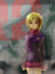  blonde_hair eve_brea female girl green_eyes kuruwa_(artist) parasite_eve parasite_eve_ii short_hair solo 