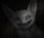  cat creepy fangs feline go_to_sleep looking_at_viewer mammal meryith nightmare_fuel sharp_teeth smile solo teeth 