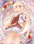  bad_id bad_pixiv_id blush dress flower hair_ornament long_hair original shirasaki_aloe solo 