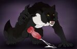  animal_genitalia anthro balls black_body black_claws black_fur black_nose black_pawpads bodily_fluids canid canine claws cum cum_on_ground cumshot ejaculation erection fangs finger_claws fingerpads fur genital_fluids genitals glistening glistening_eyes gradient_penis grey_balls grey_body grey_fur grey_sheath hi_res killthe_demon male male_anthro mammal muscular muscular_anthro muscular_male mythological_canine mythological_creature mythology open_mouth pawpads penis pink_penis pupils red_penis retracted_sheath sheath slit_pupils solo teeth werecanid werecanine werecreature werewolf white_body white_fur yellow_eyes 
