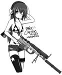  bad_id bad_pixiv_id bare_shoulders bikini_top bipod bolt_action breasts bubble_blowing cheytac_m200 cleavage collarbone ear_protection front-tie_top greyscale gun highres holding holding_gun holding_weapon long_hair medium_breasts monochrome one_eye_closed open_fly original ppshex rifle scope shorts single_thighhigh sniper_rifle solo star suppressor thigh_strap thighhighs trigger_discipline unzipped weapon 