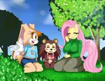  animal_crossing anthro anthrofied blush breasts cream_the_rabbit equine female fluttershy_(mlp) friendship_is_magic hasbro hi_res horse lagomorph mammal my_little_pony nintendo pony rabbit sable sable_able sega sonic_(series) sssonic2 video_games 