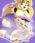  5_toes anthro barefoot bear blue_eyes bodily_fluids breasts brown_body brown_fur brown_hair clothing colored_nails eyeshadow fan_character feet female five_nights_at_freddy&#039;s foot_fetish foot_focus footwear freckles fredbear_(fnaf) fredbear_(lesangd_tw) fur hair hi_res humanoid_feet legwear lesangd_tw lipstick makeup mammal musk musk_clouds musky_feet nails plantigrade purple_clothing purple_eyeshadow purple_footwear purple_legwear purple_lipstick purple_nails purple_socks purple_stockings purple_thigh_highs purple_thigh_socks scottgames smelly smelly_feet socks soles solo steamy_feet stink_fumes stirrup_legwear stirrup_socks stirrup_stockings stockings sweat sweaty_feet thigh_highs thigh_socks toeless_footwear toeless_legwear toeless_socks toeless_stockings toeless_thigh_highs toes 