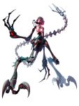  3_fingers 3d_(artwork) arthropod autodesk_3ds_max_(artwork) breasts calne_ca claws crustacean deino_(artist) digital_media_(artwork) digitigrade female fingers hair hi_res humanoid isopod jewelry long_fingers long_tail looking_at_viewer machine malacostracan mechanical_arm mechanical_leg medium_breasts nato-kun necklace nipples red_eyes robot robot_humanoid segmented_tail short_hair simple_background solo tail toe_claws white_background wire 
