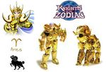  action_figure aries_mu aries_muu armor facial_mark figure forehead_mark golden horns knight knights_of_the_zodiac lemurian male male_focus multiple_views no_humans photo ram ram_horns saint_seiya sheep sheep_horns solo toy zodiac 