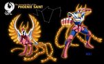  armor bird clenched_hand cloth constellation fist knights_of_the_zodiac male male_focus manly muscle mythology phoenix_ikki saint_seiya 