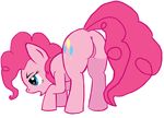  anus blue_eyes bsting butt equine female feral friendship_is_magic fur hair hasbro horse mammal my_little_pony pink_fur pink_hair pinkie_pie_(mlp) pony pussy solo 