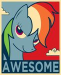  amazing blue equestria-election equine female friendship_is_magic hasbro horse mammal my_little_pony pegasus pony poster rainbow_dash_(mlp) solo wings 