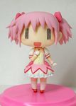  chibi female figure hidamari_sketch kaname_madoka lowres magical_girl mahou_shoujo_madoka_magica photo pink_hair short_hair solo wide_face wideface 